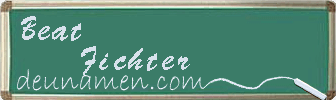 Beat Fichter Visitenkarte